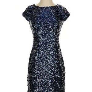 bebe Black Sequin Mini Dress